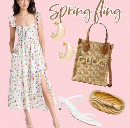 Spring party or brunch look! Love this dress and obsessed with this new Gucci! 

#LTKfindsunder100 #LTKitbag #LTKshoecrush