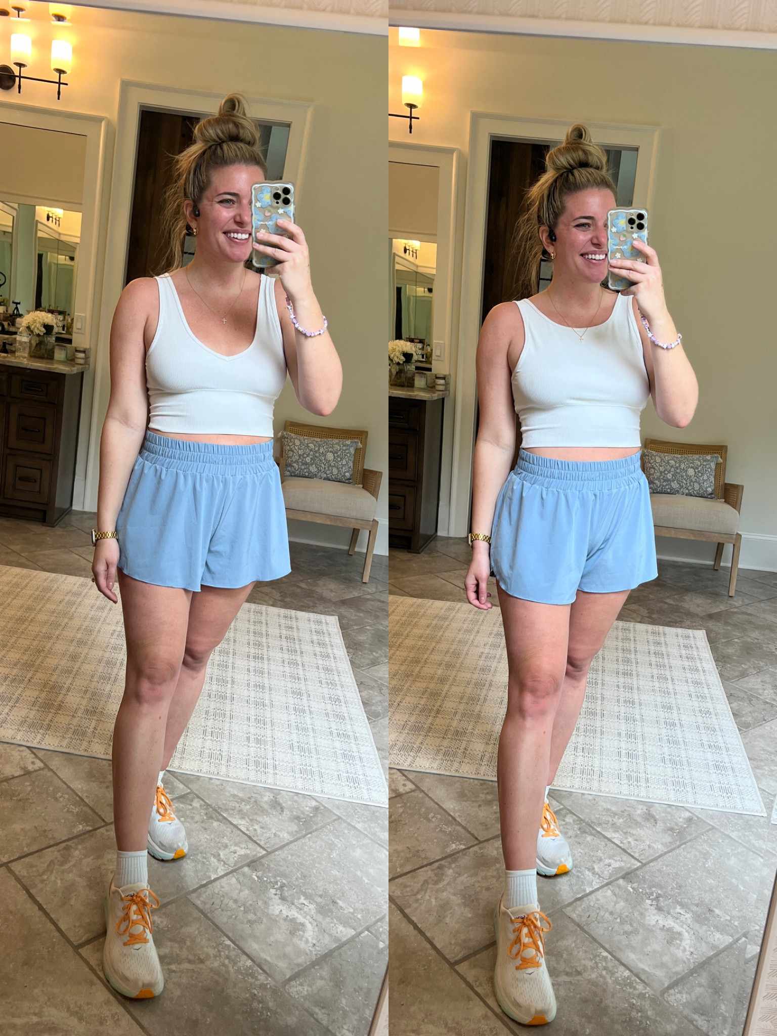 •One of my fav cropped lululemon lookalike tank. Sized up 1 to the L. So comfy! On major sale under $10 prime 
•New workout shorts. So cute & flowy. High waist & v strwtchy waistband 🤌🏼 sized up 1 to the L 


#LTKsalealert #LTKunder50 #LTKfit