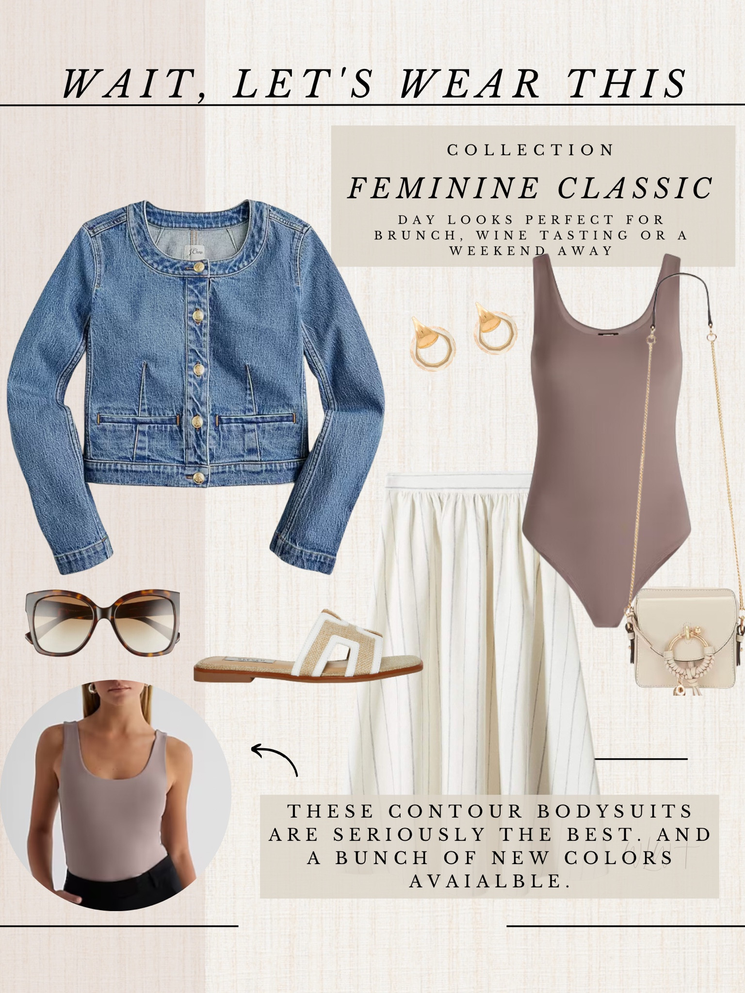 Spring day look🍷 denim jacket 29% off / bodysuit 40-% off 

#LTKsalealert #LTKstyletip #LTKFind