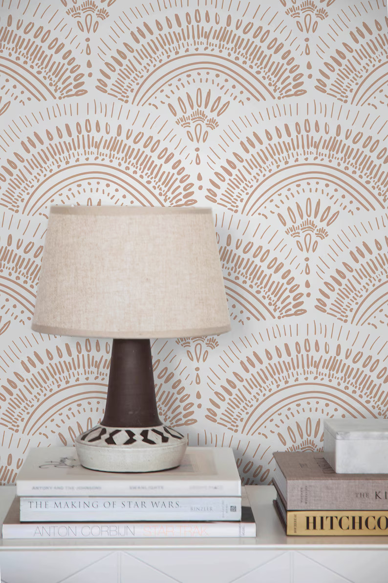Removable Wallpaper Scandinavian Wallpaper Temporary Wallpaper Vintage Wallpaper Peel and Stick W... | Etsy (US)