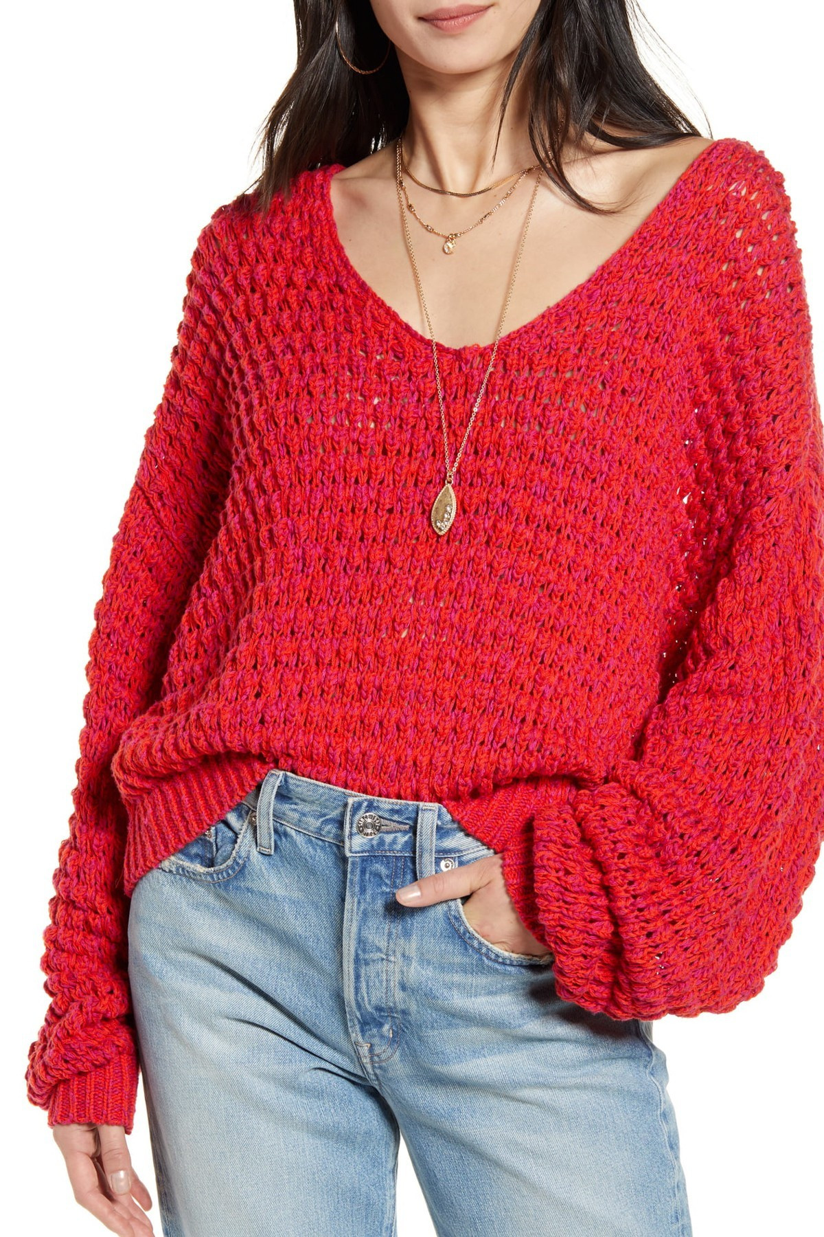 Free People | Coconut Knit V-Neck Sweater | Nordstrom Rack | Nordstrom Rack
