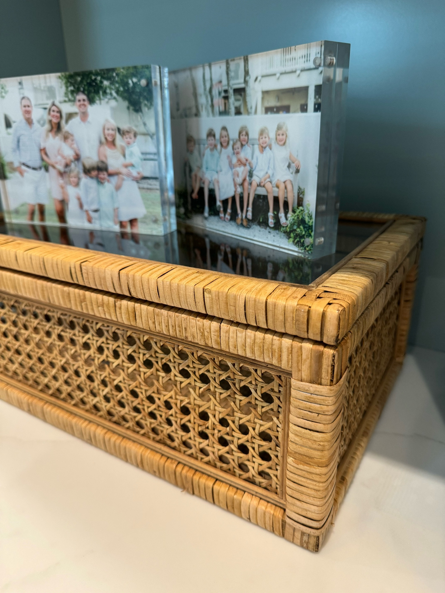 Rattan Box with Glass Lid curated on LTK
