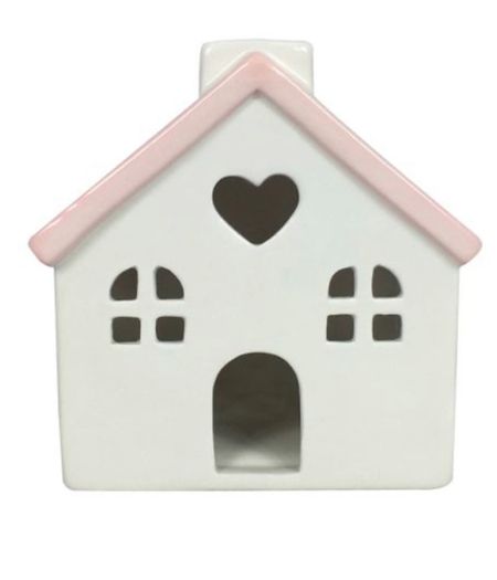 5.25" Ceramic Valentine's Day House Pink/White - Spritz™ 

#LTKhome #LTKFind #LTKunder50