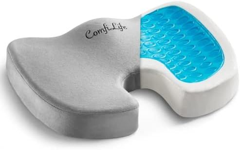 ComfiLife Gel Enhanced Seat Cushion - Non-Slip Orthopedic Gel & Memory Foam Coccyx Cushion for Ta... | Amazon (US)