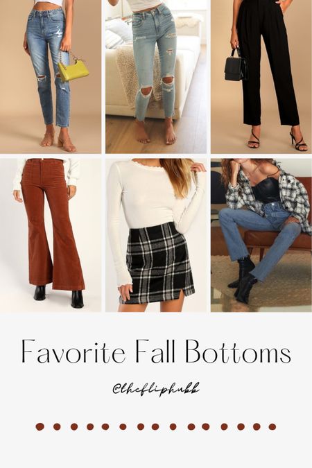 Fall bottoms that I’m obsessed with! These finds from Lulus are stunning and I think you’ll love them. Happy shopping! // lulus, fall collection, jeans, skirts, bottoms, ripped jeans, black jeans, colored jeans, flare jeans, plaid skirts, fall attire, cozy fall clothes cshorts, cocktails dress, black dress, airport outfit, bride, office, fashion, work outfit

#LTKstyletip #LTKSeasonal #LTKunder50