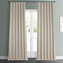 HPD Half Price Drapes BOCH-LN185-P Linen Room Darkening Curtain (1 Panel) 50 X 108, BOCH-LN18542-... | Amazon (US)