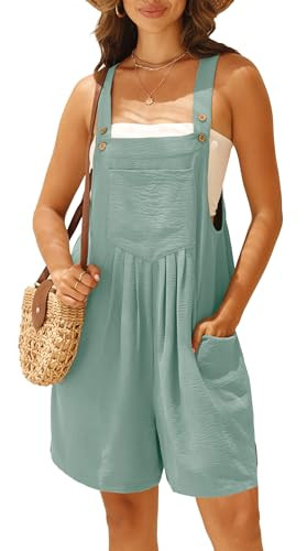 Amazon.com: GRECERELLE Women's Casual Sleeveless Rompers For Women Loose Summer Shorts Jumpsuit w... | Amazon (US)