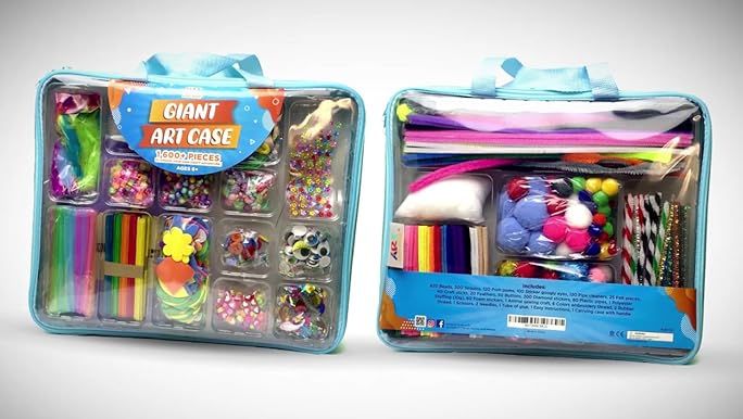 Arts and Crafts Supplies for Kids - 1600+Pcs Craft Kits for Kids - DIY School Craft Project for K... | Amazon (US)