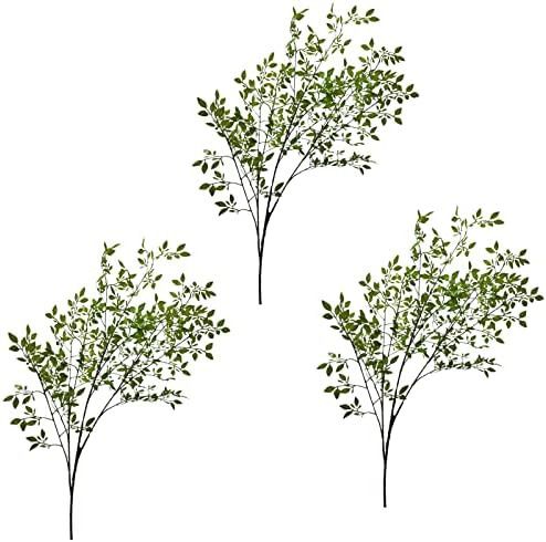 INIFLM 3Pack Real Touch Artificial Olive Greenery Stems,43in Fake Leaves Spray Faux Greenery Long... | Amazon (US)
