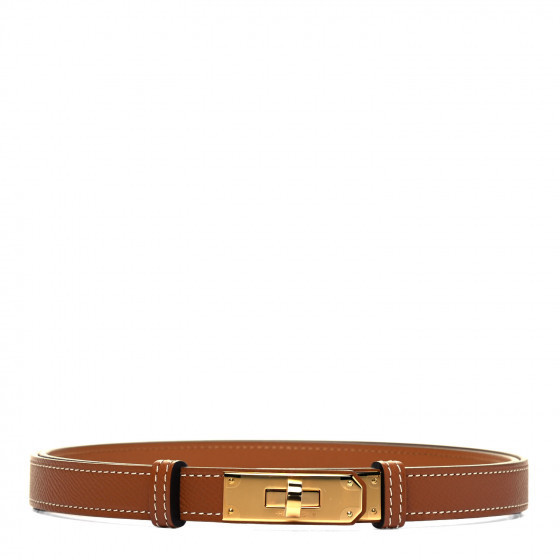 HERMES Epsom Kelly Belt Gold | Fashionphile
