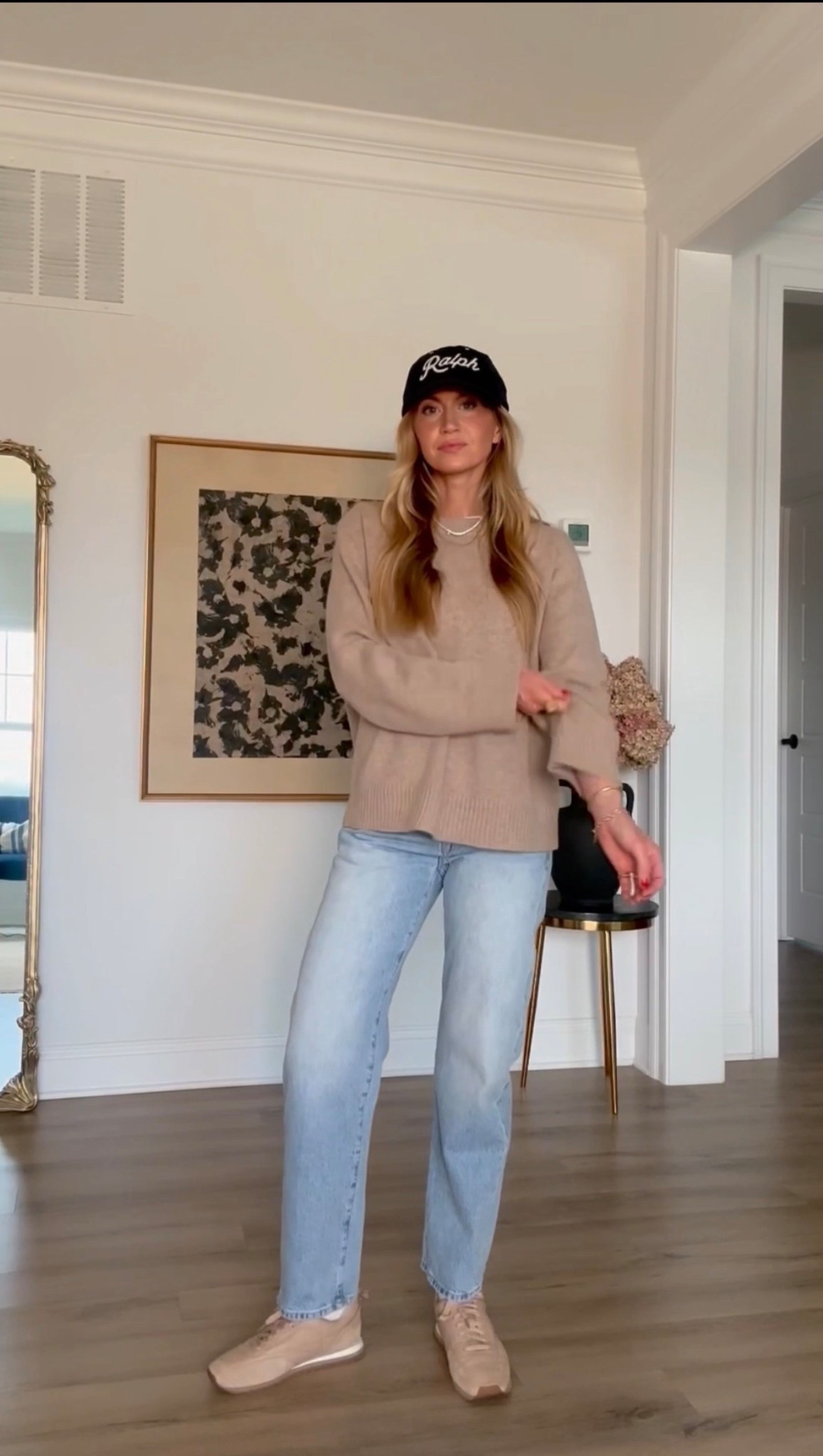 Sweater + denim combo! 
Sweater: runs TTS, wearing size small
Denim: run TTS
Sneakers: run TTS

#LTKSeasonal #LTKgrwm #LTKootd