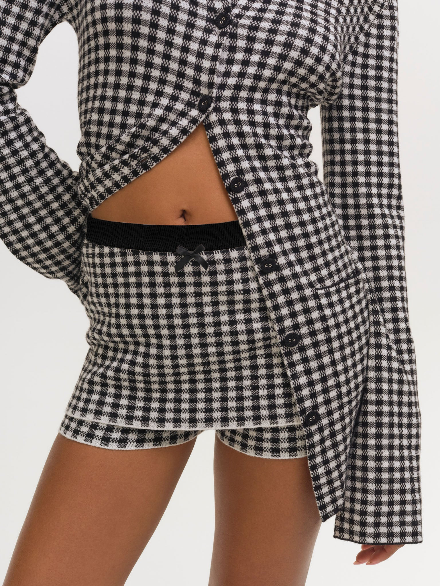 Gingham Knit Skort | For Love & Lemons