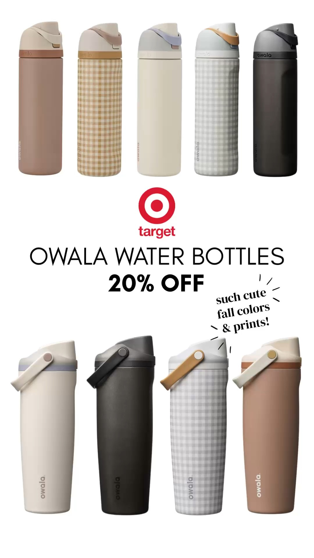 Owala water bottles are 20% off at Target. I have so many gushy messages from teachers, sharing that these are the BEST water bottles to send into school with your kids (they don’t leak when knocked over and stay cold)
These new fall colors are so cute!

#LTKKids #LTKSaleAlert