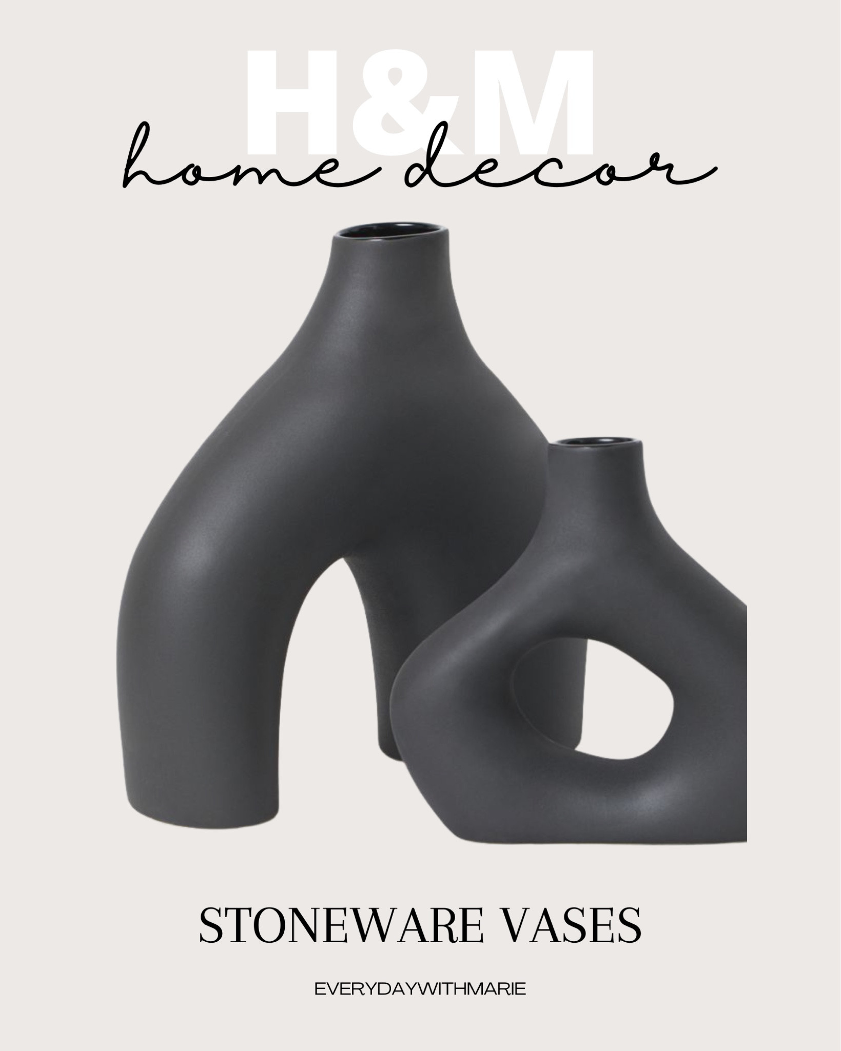 I love adding simple touches of black especially around the home. It gives it a modern sleek kind of look. These stoneware vases are stunning! #hmhome #homedecor 

#LTKhome #LTKunder50 #LTKFind