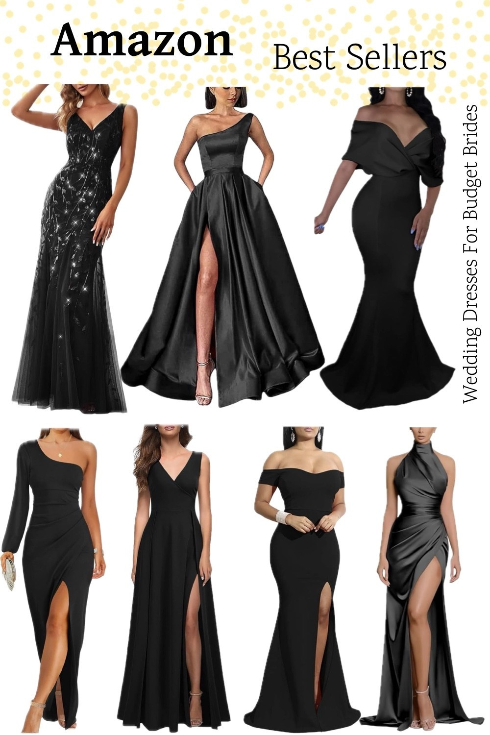 Popular black full length formal gowns on Amazon. 

#LTKWedding #LTKHoliday #LTKSeasonal