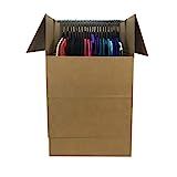 Shorty Space Saving Wardrobe Moving Boxes (Bundle of 6) 20" x 20" x 34" Moving Boxes | Amazon (US)