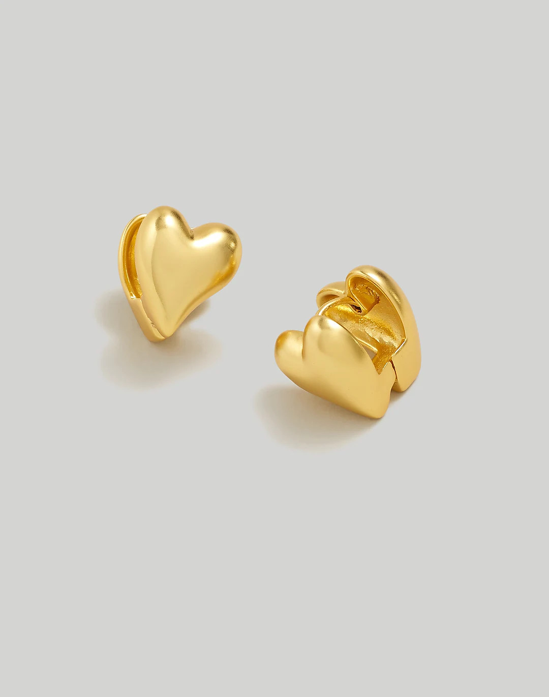 Heart Huggie Hoop Earrings | Madewell