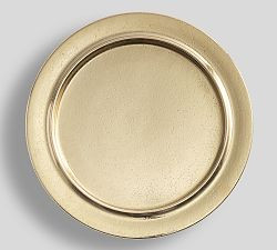 Rustic Metal Handcrafted Charger Plate | Pottery Barn (US)
