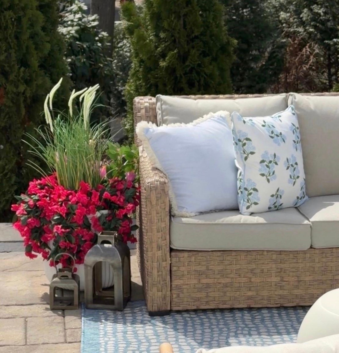 These faux flowers and greenery are a great way to add color to your patio or front steps. These lasted me all summer even in direct sun.

#LTKHome