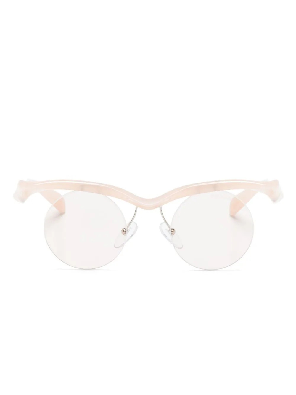 Prada Eyewear Runway round-frame sunglasses - Pink | Farfetch Global