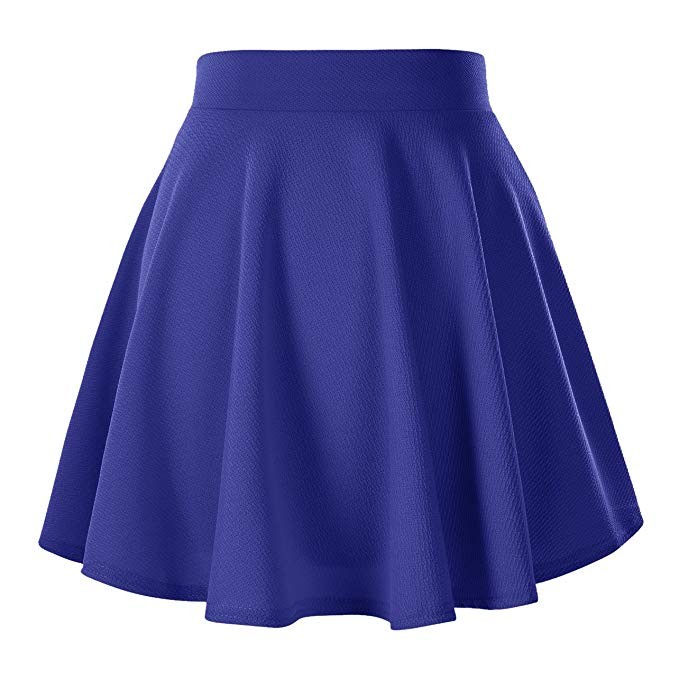 Urban CoCo Women's Basic Versatile Stretchy Flared Casual Mini Skater Skirt | Amazon (US)