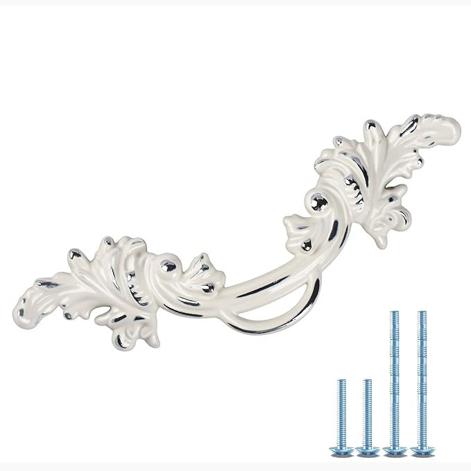 6 Pack MOOD.SC 2.5" Hole Center Vintage Cabinet Knobs Shabby Chic Pull Handles European Style Ant... | Amazon (US)