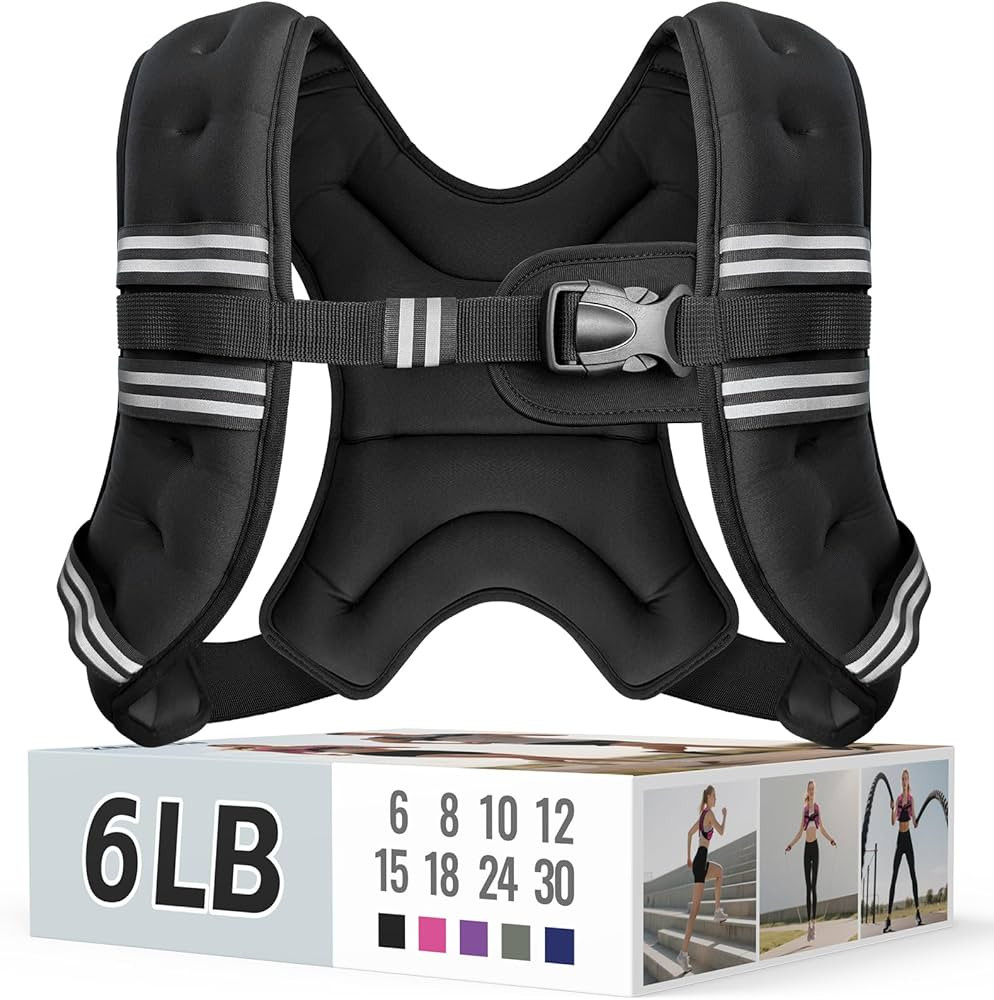 Zeerun Weighted Vest for Women & Men with Reflective Stripe and Adjustable Buckle, Comfortable & ... | Amazon (US)