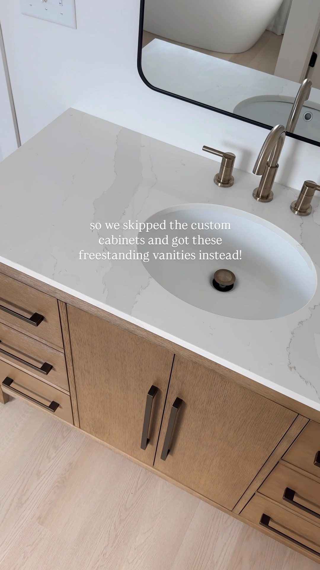 We loveee these modern bathroom vanities with solid wood, soft close drawers, quartz countertop, & undermount sink included 🙌🏼

 @Wayfair #wayfair

#LTKHome #LTKSaleAlert