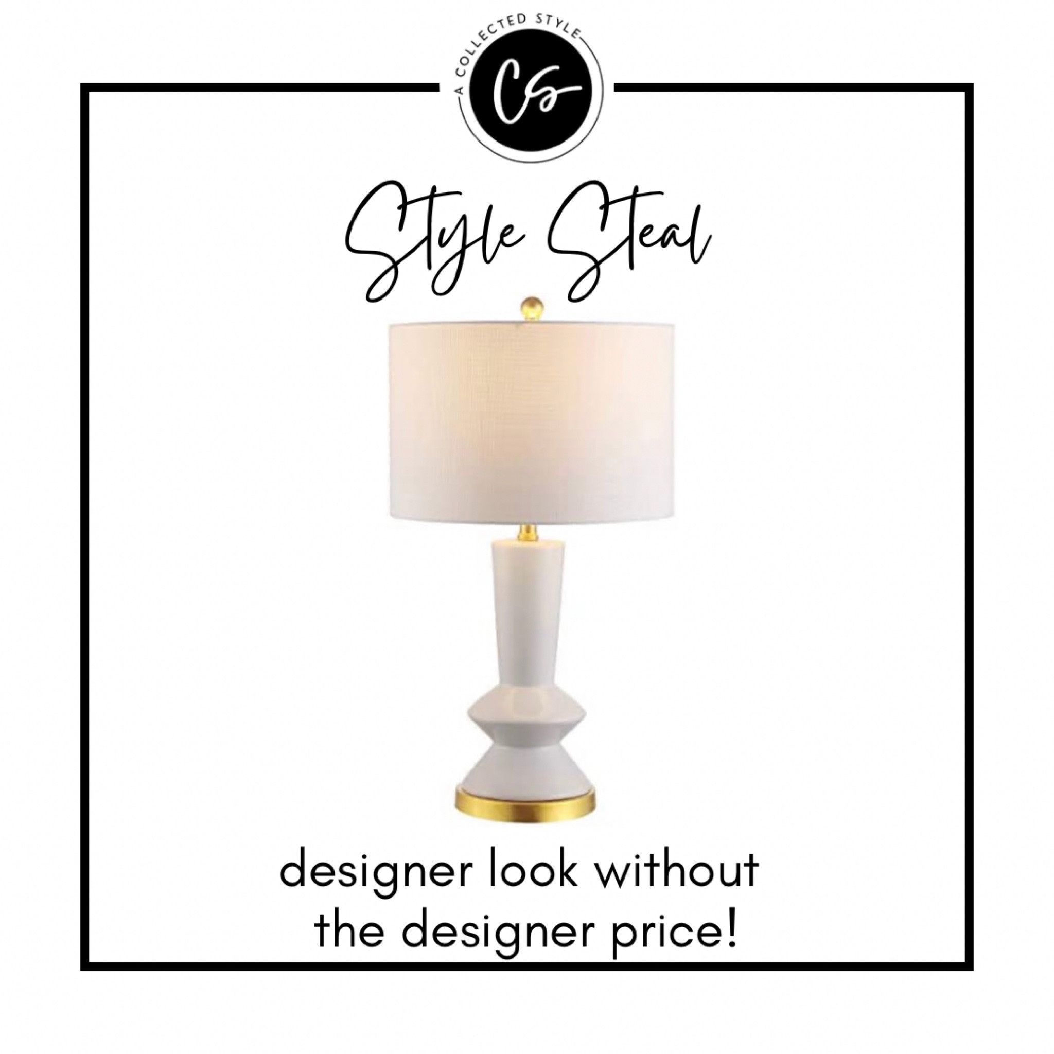 White Lamp • Look for Less • Designer Lamp

#LTKunder100 #LTKhome #LTKstyletip