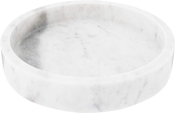 Amazon.com: Creative Co-Op DF2369 8" Round Carved Marble Tray, White : Everything Else | Amazon (US)