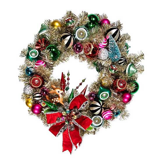 Granny Kitsch Illuminated Wreath | MacKenzie-Childs