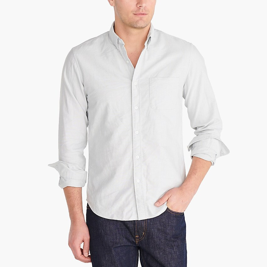 Untucked slim flex oxford shirt | J.Crew Factory
