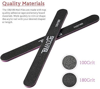 Nail Files and Buffer, TsMADDTs Professional Manicure Tools Kit Rectangular Art Care Buffer Block... | Amazon (US)