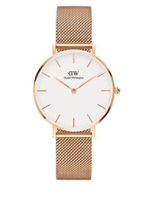 Classic Petite Melrose Rose Gold and Mesh Strap Watch, 32mm | Lord & Taylor