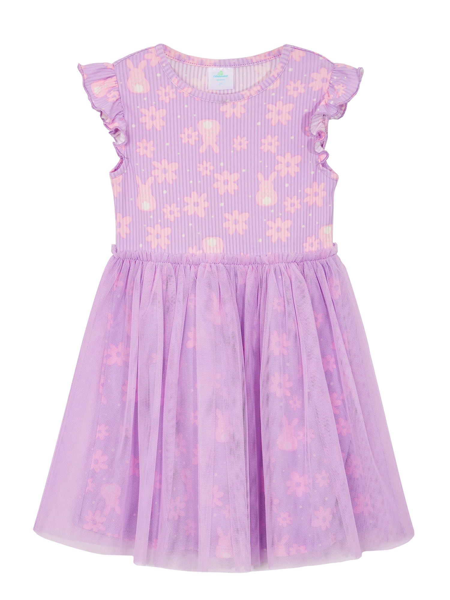 Way to Celebrate Toddler Girl Easter Tutu Dress, Sizes 12M-5T | Walmart (US)