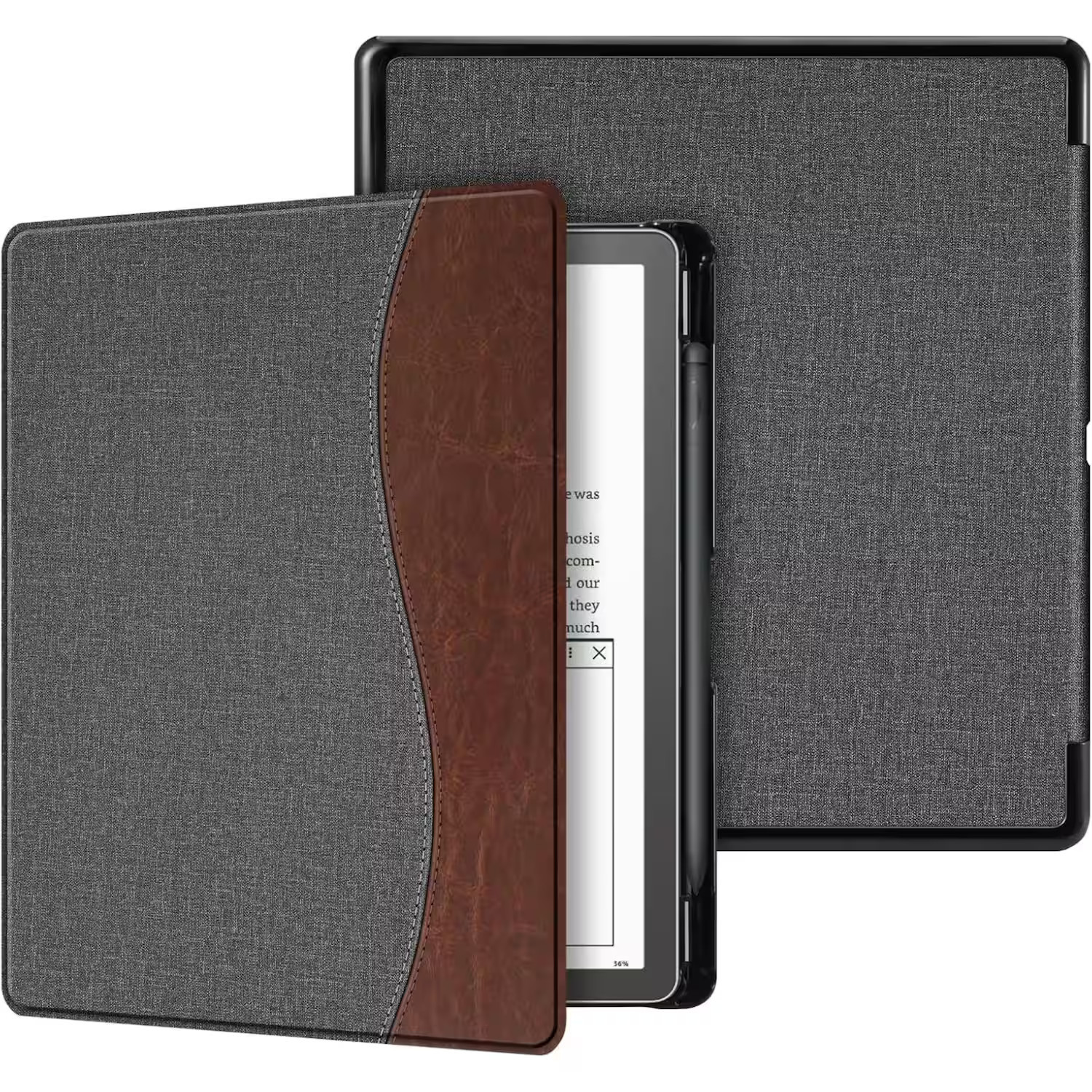 Kitcheniva - Lightweight Slim Case For Kindle Scribe 2024 And 2022 With Auto Sleep Wake - Gray Brown | Best Buy U.S.