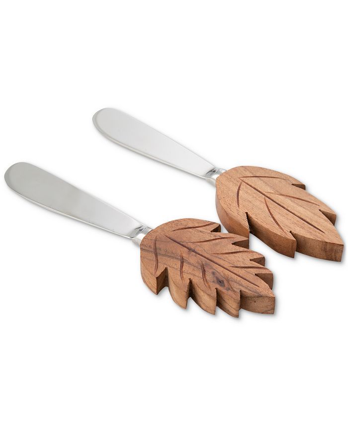 Thirstystone Wood Leaf-Handled Spreaders, Set of 2 & Reviews - Serveware - Dining - Macy's | Macys (US)
