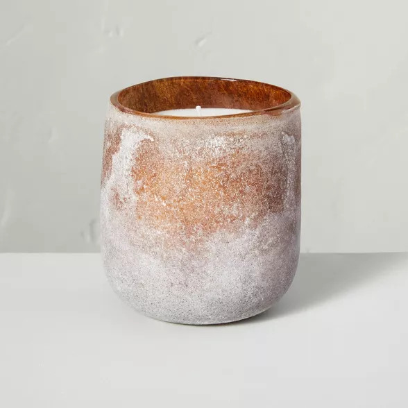 9oz Harvest Spice Textured Glass Seasonal Candle - Hearth & Hand™ with Magnolia | Target
