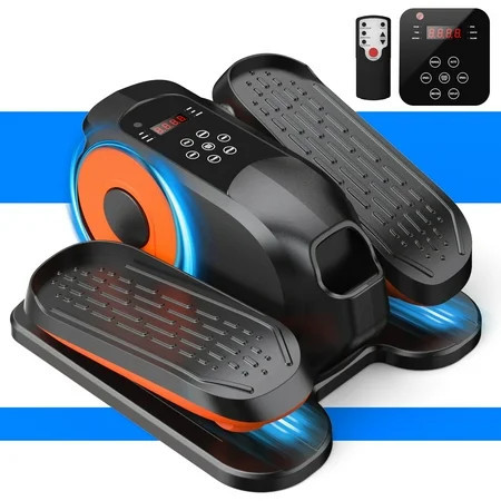 Funslim Under Desk Elliptical Exercise Machine,Leg Exerciser While Sitting, Quiet Portable Electric Seated Pedal Exerciser,Fully Assembled with Remote Control & 12 Adjustable Speeds | Walmart (US)