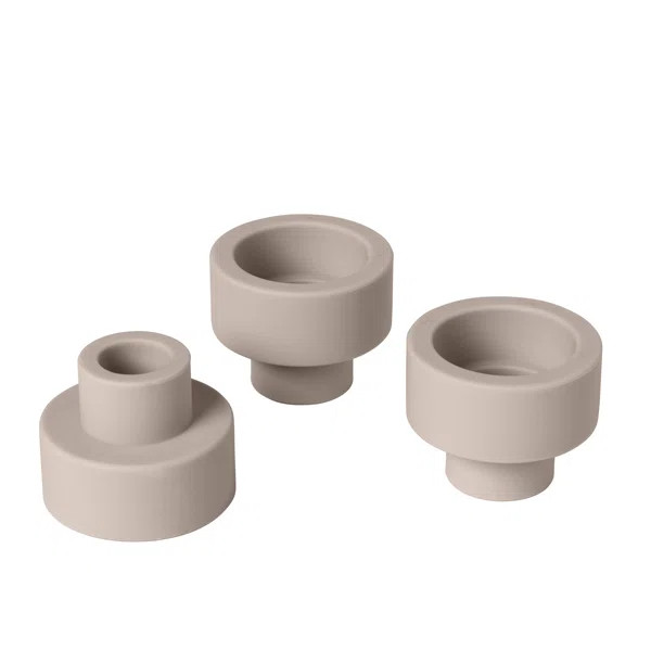 Trio 3 Piece Silicone Tabletop Tealight Holder Set (Set of 3) | Wayfair North America