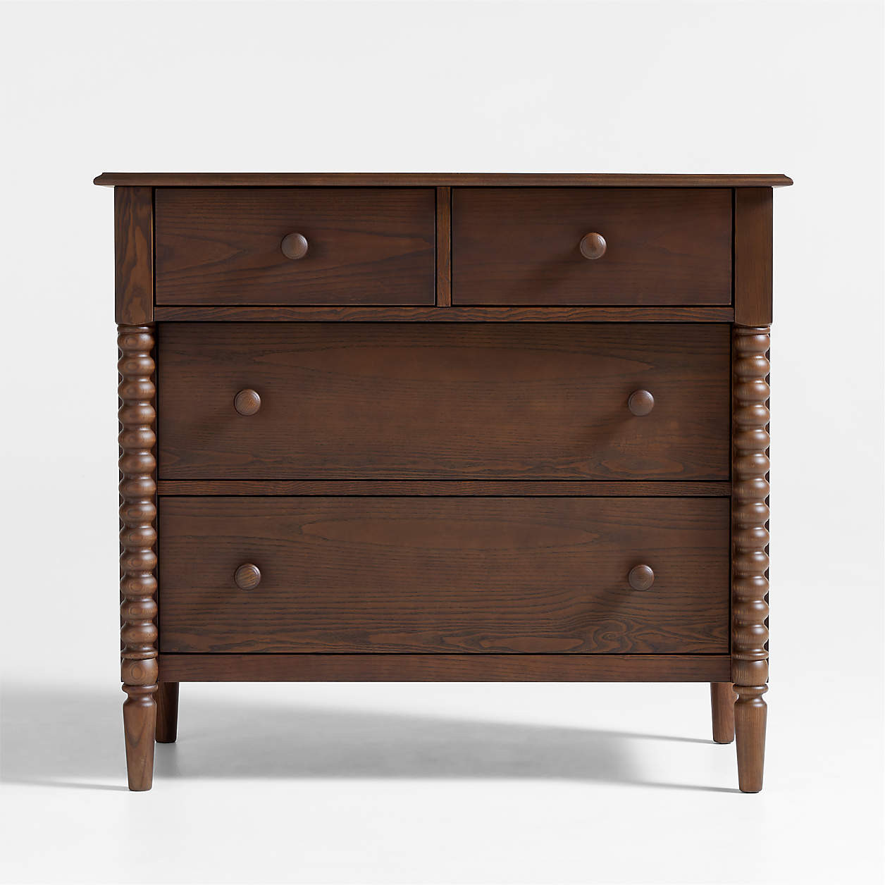 Jenny Lind Maple Wood Narrow 4-Drawer Kids Dresser + Reviews | Crate & Kids | Crate & Barrel
