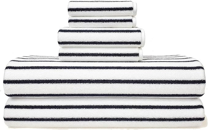 Italic Serene Ultraplush Luxe 6 Piece Towel Set – 2 Bath Sheets, 2 Hand Towels, 2 Washcloths ... | Amazon (US)