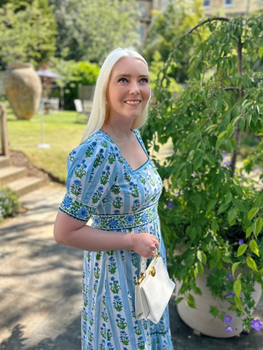 Happy Fashion Friday! A first peek at my brand new ‘Evelyn’ blue floral stripe maxi dress with adorable ric rac detailing from the amazing new Pink City Prints SS25 collection!

#LTKdresses #LTKsummer #LTKuk