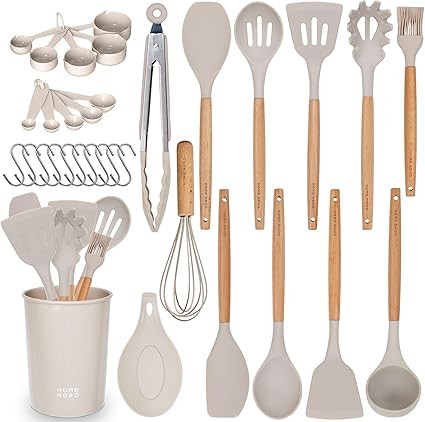 Home Hero Kitchen Utensils Set - Cooking Utensils Set with Spatula - First Home Essentials Utensi... | Amazon (US)