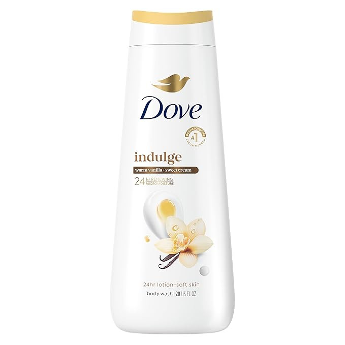 Dove Indulge Body Wash Warm Vanilla + Sweet Cream for Hydrated & Soft Skin 20 FO | Amazon (US)