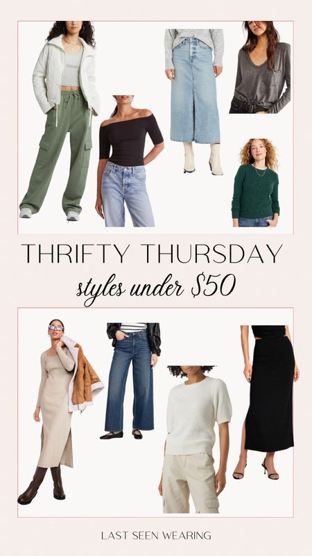 Thrifty Thursday, styles under $50

#thriftystyle #jeans #sweater

#LTKSeasonal #LTKunder50 #LTKFind