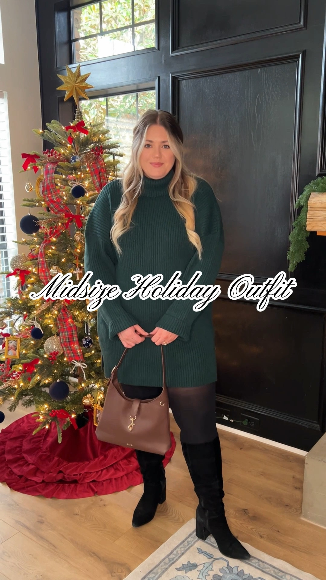 ✨This cozy emerald sweater dress is truly the one-and-done outfit of the season!✨
It comes in 13 other colors — including a gorgeous holiday red — making it perfect for a festive date night, family photos, or even Christmas Eve. Chic, comfortable, and so easy to style with tights and boots!

cozy holiday outfit, midsize holiday style, emerald sweater dress, red sweater dress for Christmas, Christmas Eve outfit ideas, winter date night look, family photo outfits, easy holiday outfits, comfy chic outfit, winter wardrobe staples, holiday outfit inspiration, cold weather style, festive fashion ideas, holiday season looks, timeless Christmas outfit

#LTKMidsize #LTKootd #LTKHoliday