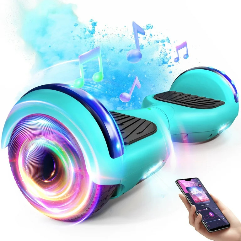 LIEAGLE Bluetooth Hoverboard 6.5" Two-Wheel Self Balancing Electric Scooter 24V 10MPH Hover Board... | Walmart (US)