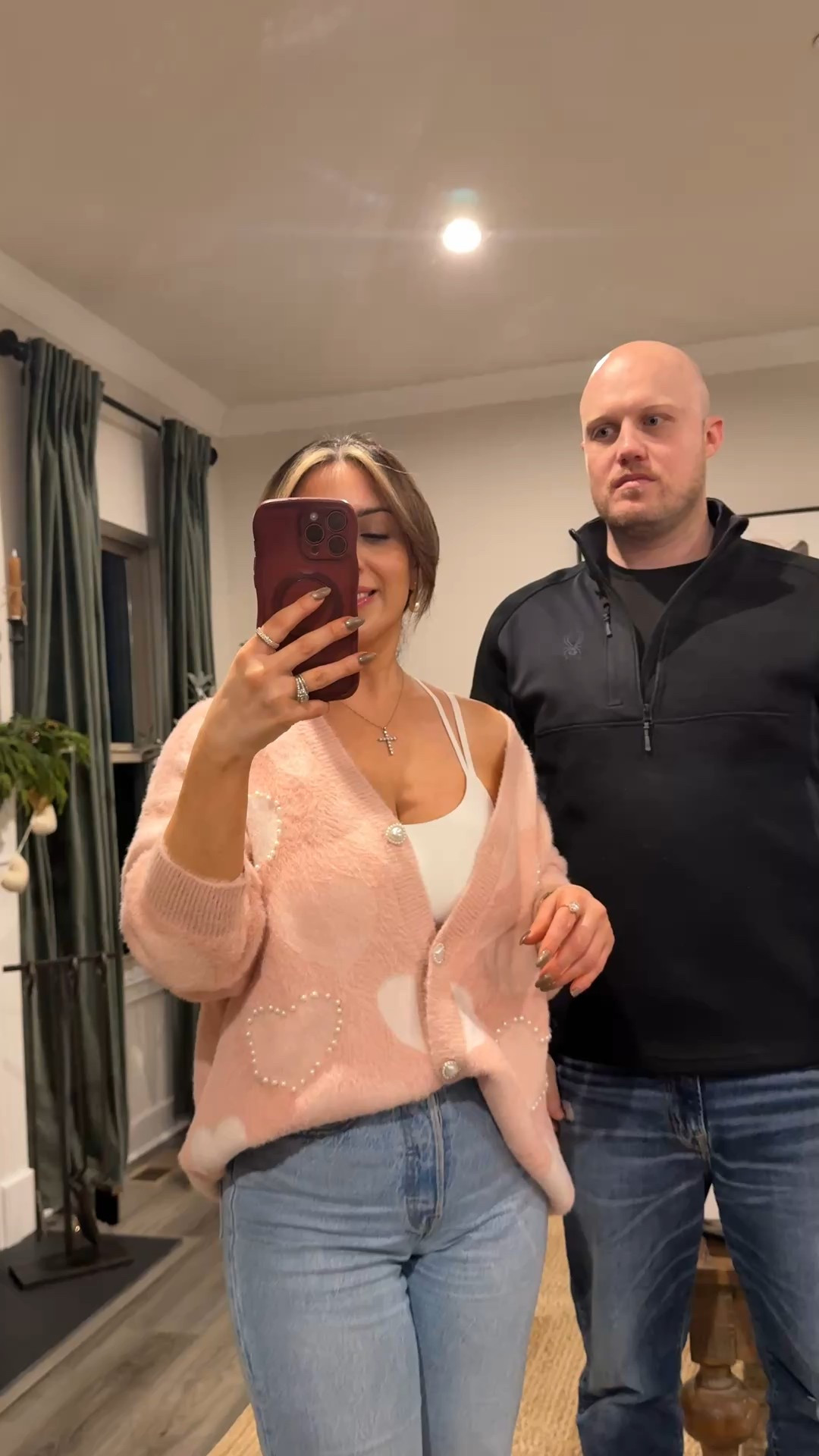 When he’s all about practicality 🖤 but you’re living for that cozy pink Amazon cardi life 💕🛍️! That gives it a fun, balanced vibe and a pop of personality!

#LTKAmazon #LTKCardigan 

#LTKValentine