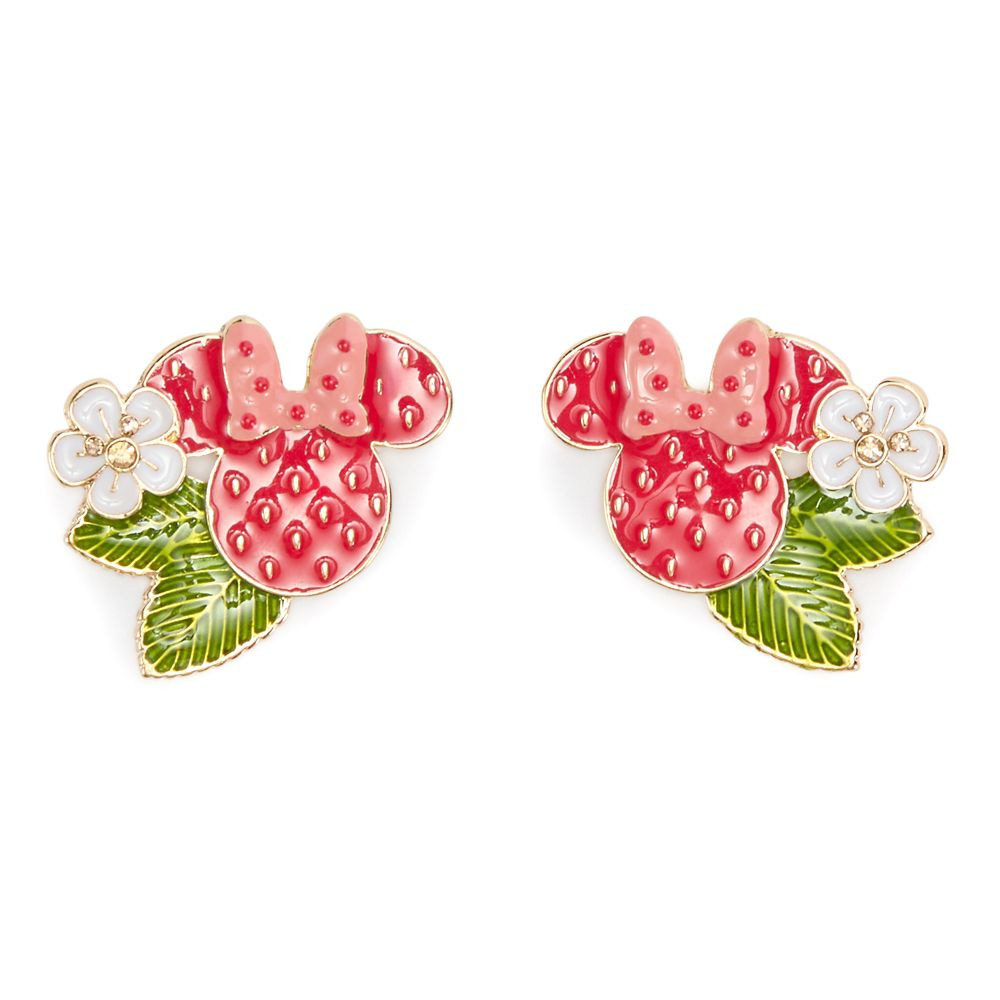 Minnie Mouse Icon Strawberry Stud Earrings | Disney Store